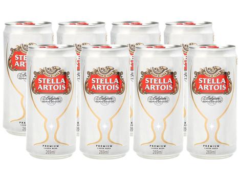 Cerveja Stella Artois Puro Malte 8 Unidades