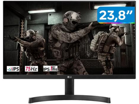 Saindo por R$ 629,1: Monitor Gamer 75Hz Full HD 23,8” LG 24ML600M-B | Pelando