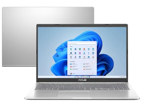 Notebook Asus Vivobook 15 i3-1115G4 4GB SSD 256GB Intel UHD Graphics Xe G4 Tela 15,6" FHD W11 - X1500EA-EJ3665W