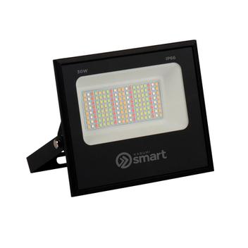 Refletor LED RGB KaBuM! Smart 30 Watts, Dimerizável, Controle via app, Preto - KBSB026