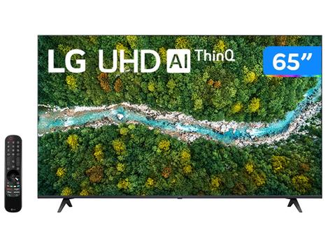 Smart TV LG LED 4K UHD 65" com Inteligência Artificial ThinQ Smart Magic Google Alexa e Wi-Fi - 65UP7750PSB