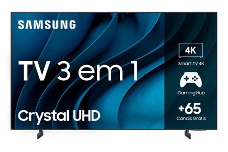 Smart TV Samsung 85" Crystal UHD 4K 85CU8000 Painel Dynamic Crystal Color Samsung Gaming Hub