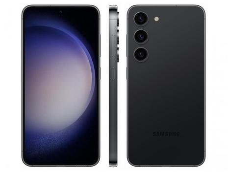 [OURO] Smartphone Samsung Galaxy S23 256Gb Preto 5G 8Gb Ram 6,1 Câm Tripla +