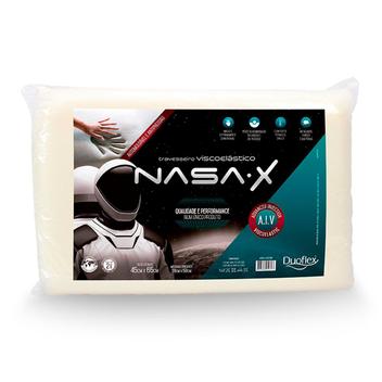 Travesseiro Duoflex Nasa-X Viscoelástico Antiácaro Espuma de Memória