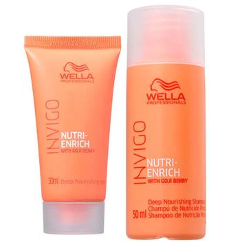 Kit Wella Professionals Invigo Nutri-Enrich Shampoo + Máscara Travel Size