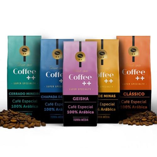 Café Especial em Grãos Coffee Mais Clássico e Fazendas - 5 Pacotes