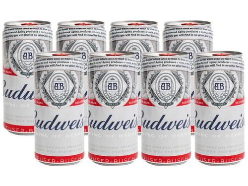 (Cli. Ouro) Cerveja Budweiser American Lager 8 Unidades