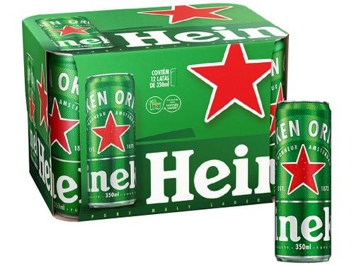 Cerveja Heineken Lager 350ml - 12 Unidades