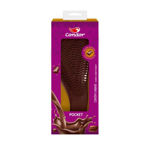 Escova para Cabelo Pocket Condor - Ed Especial Chocolate