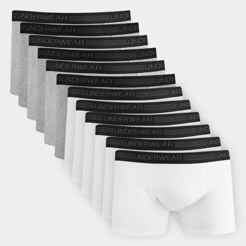 Kit Cueca Boxer Underwear com 12 Peças