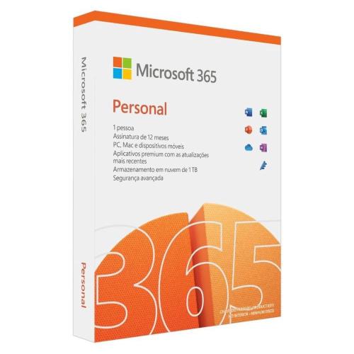 Microsoft 365 Personal, 1 Usuário com 1TB na Nuvem - QQ2-01386