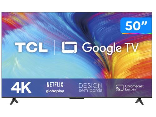Smart Google TV TCL P635 LED 50" 4K UHD HDR - 50P635