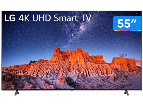 Smart TV 55” 4K LED LG 55UQ801C0SBBWZ AI Processor - Wi-Fi Alexa Google Assistente 3 HDMI 2 USB