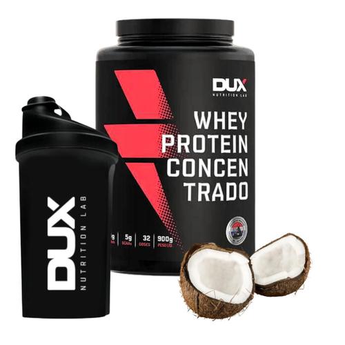 Whey Protein Concentrado 900g Dux Nutrition + Coqueteleira