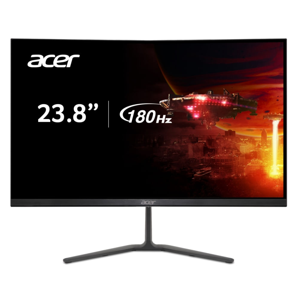 (APP) Monitor Gamer Acer Nitro 23.8” LED IPS FHD 180Hz 1ms VRB sRGB 99% HDR 10 grátis mouse gamer