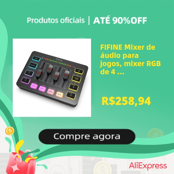 Mixer de Áudio Fifine Ampligame SC3
