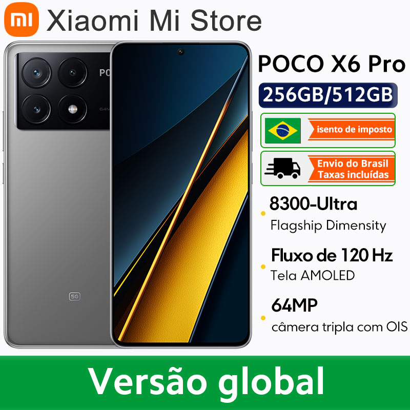 [AliExpress + Queridinho do Brasileiro] POCO-X6 Pro 12/512GB 5G Versão Global R$ 2090