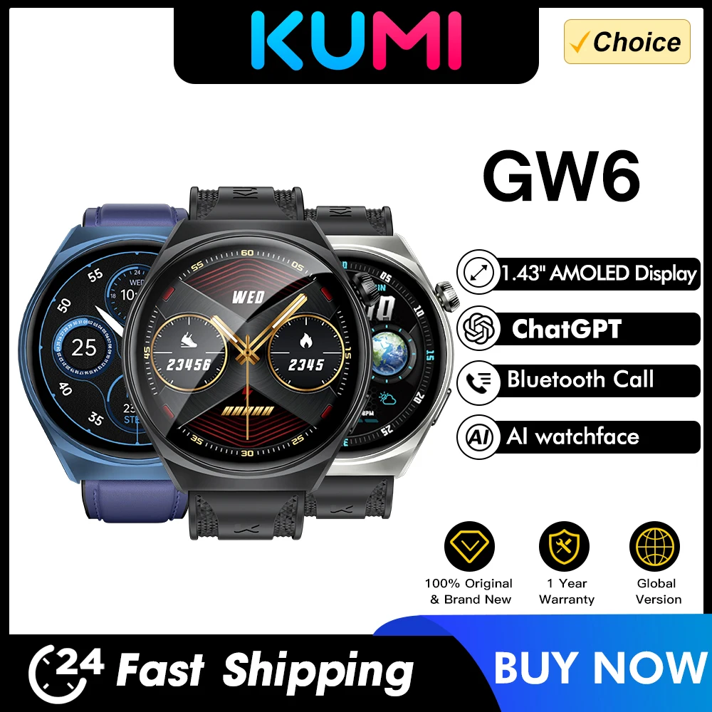 [Moedas] Smartwatch Kumi GW6