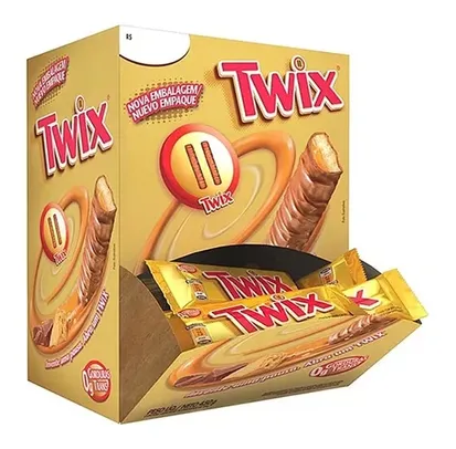 Chocolate Twix 15g Mars - Caixa com 30 Unidades