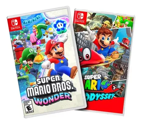 Combo Super Mario Bros Wonder E Super Mario Odyssey Switch