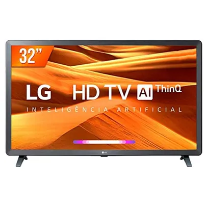 Smart TV LG 32'' LED HD USB HDMI Wi-fi Bluetooth HDR 10 ThinQ Ai Google Assis. Alexa - 32LQ621CBSBAWZ