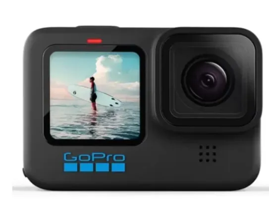 Câmera Digital e Filmadora GoPro Hero10 Black 23MP Vídeo 5,3K LCD Display 2.27"