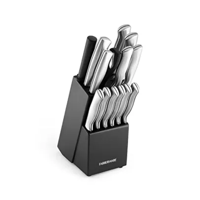 Kit de facas de cozinha Farberware 5152497, preto, 15 peças