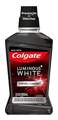 [R$ 12 - Mais por Menos] Colgate Enxaguante Bucal Clareador Luminous White Carvão 500Ml