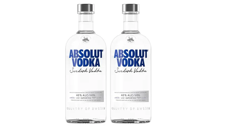 (PRIME/2 UNIDADES) Absolut Vodka 750Ml