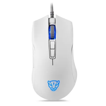 Mouse Gamer Motospeed, RGB, 12400 DPI, 7 Botões, Branco - V70
