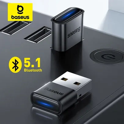 [R$6 Contas Novas/Taxas Inclusas] Adaptador Baseus USB - Bluetooth 5.1