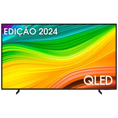 Samsung Smart TV 50 QLED 4K Q60D 2024, Modo Game, Tela sem limites, Design slim, Visual livre de cabos, Alexa built in