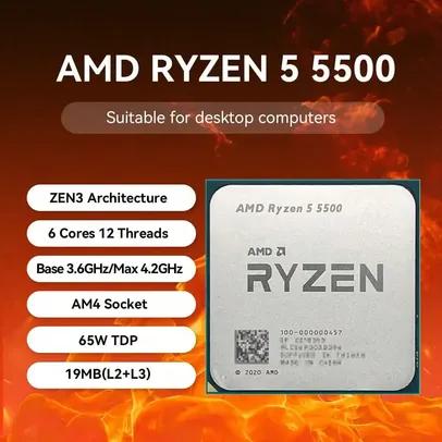 [Google Pay R$319]Processador AMD Ryzen 5 5500