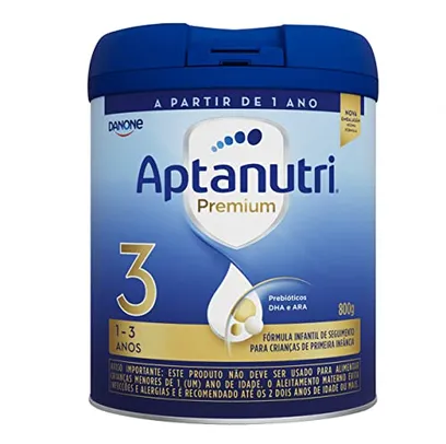 Danone Nutricia - Aptanutri Premium 3, 1-3 anos, Fórmula de Seguimento, 800g