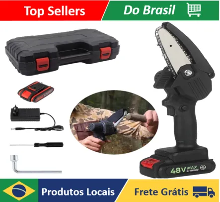 [Do Brasil] Mini Moto Serra Eletrica a Bateria Lítio 24V Bivolt