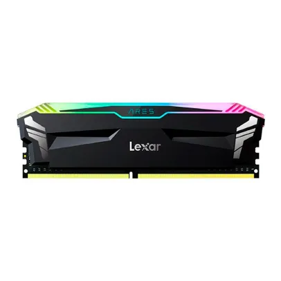 Memória Lexar Ares, RGB, 8GB, DDR4, 3600MHz, CL18, Preto - LD4BU008G-R3600GSLA