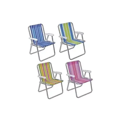 Cadeira Praia Alta Aluminio - Mor