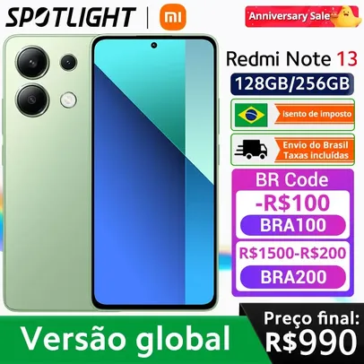 (Do Brasil) Smartphone Redmi note 13 128GB / 6Gb