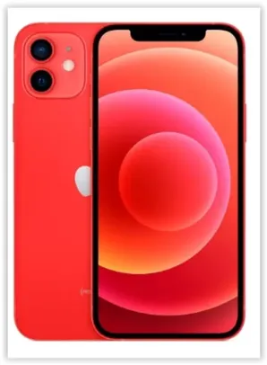 iPhone 12 Apple 256GB Product (Red) Tela de 6,1, Câmera Dupla de 12MP, iOS