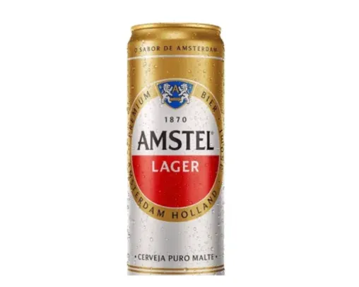 Cerveja Lager Premium Puro Malte Amstel Lata 350ml