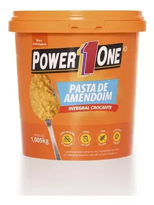 [regional] Pasta De Amendoim Integral Crocante Pote 1kg - Power One