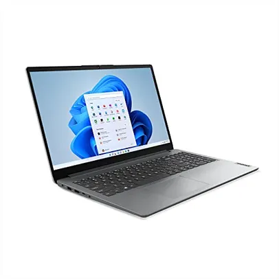 Notebook Lenovo Ultrafino IdeaPad 1 R5-7520U 8GB 256GB SSD Windows 11 15.6" 82X50002BR Cloud Grey