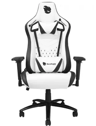 Cadeira Gamer Terabyte White Throne, Reclinável, 4D, Branco e Preto