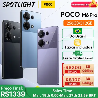 (br) Smartphone Poco M6 Pro 256GB / 8gb