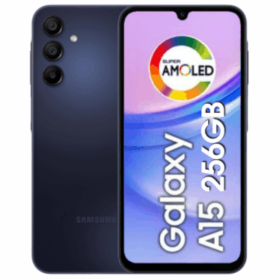 [C. OURO] Smartphone Samsung Galaxy A15 256GB 8GB RAM Tela 6.5 Super AMOLED 90Hz NFC