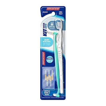 Kit dental para aparelhos ortodônticos com escovas interdentais - limpeza para aparelhos, braquets, gengivas e bochechas, Dentalclean