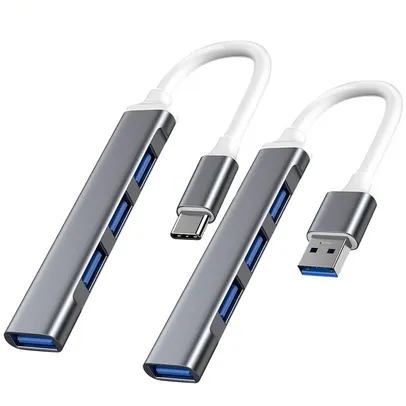 [Taxas Inclusas] Hub USB 4 Portas 1xUSB 3.0 3xUSB 2.0, Tipo C 3.1