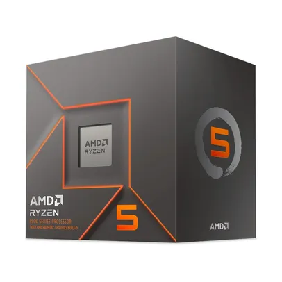 Processador AMD Ryzen 5 8500G, 3.5 GHz (5.0GHz Max Turbo), Cachê 6MB, 6 Núcleos, 12 Threads, AM5, Vídeo Integrado - 100-100000931BOX
