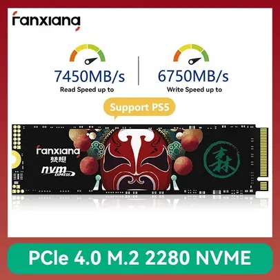 [Taxa inclusa/Moedas] SSD Nvme Fanxiang de 1tb de Armazenamento - PCIe 4.0 X4, para Playstation 5, PC e Notebook