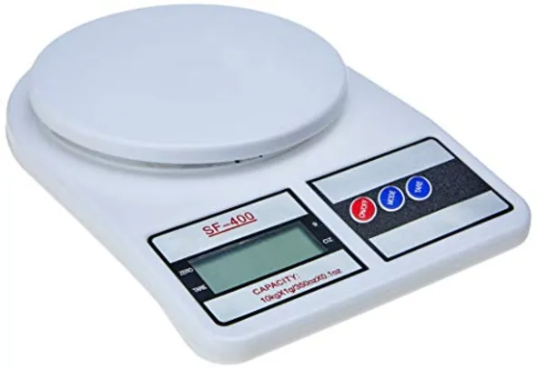 Balança Digital de Cozinha, SF-400, Até 10 kg, Escala 1 grama